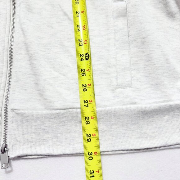 Magaschoni Women's Full Zip 3/4 Sleeve Drawstring Heather Grey Jacket Sz 2X NWT - Picture 12 of 13